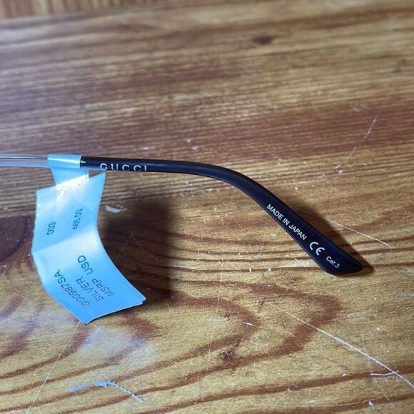 Gucci Silver Aviator Sunglasses Gg097sa New With Tags No Box - Picture 4 of 7